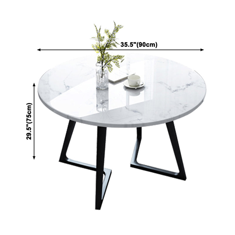 Modern Style White Dining Table Sintered Stone Table with Wooden Base for Home Clearhalo ' dining_table' 'Dining Tables & Seating' 'Dining Tables' 'furn' 'furn_dining_table' 'Furniture' 'furniture_dining_table' 'Kitchen & Dining Furniture' 'kitchen&dining_furn' 'kitchen' 'kitchen_dining_table' 3945565