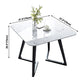 Modern Style White Dining Table Sintered Stone Table with Wooden Base for Home Clearhalo ' dining_table' 'Dining Tables & Seating' 'Dining Tables' 'furn' 'furn_dining_table' 'Furniture' 'furniture_dining_table' 'Kitchen & Dining Furniture' 'kitchen&dining_furn' 'kitchen' 'kitchen_dining_table' 3945567
