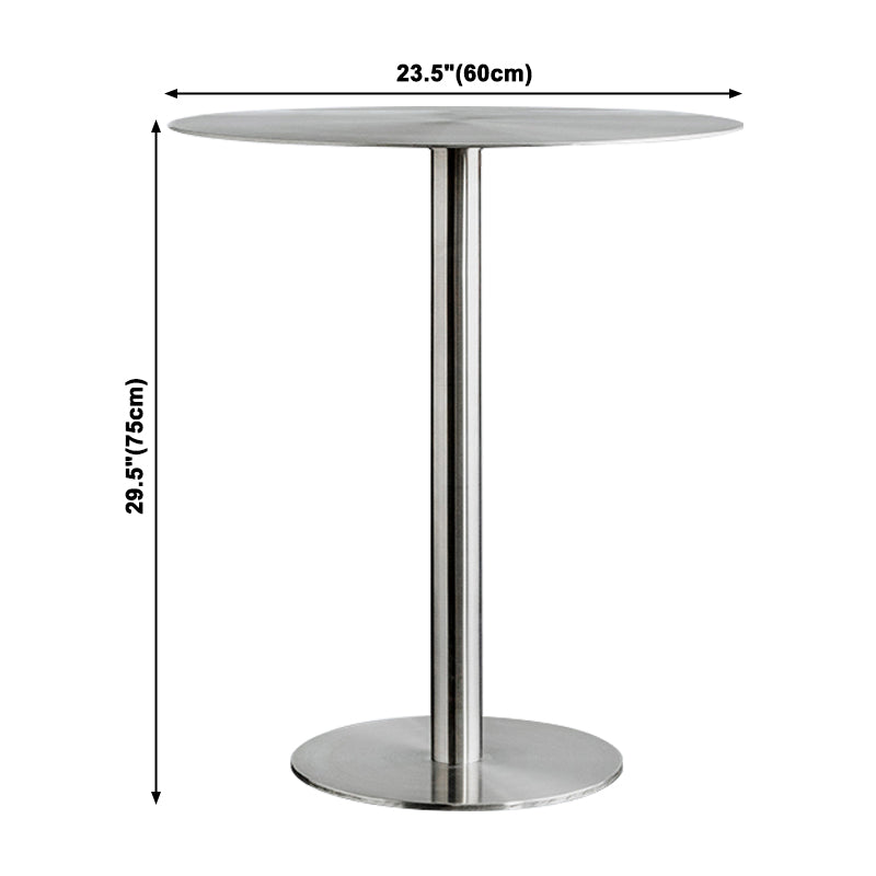 Industrial Style Silver Dining Table Stainless Steel Table for Home Use Clearhalo ' dining_table' 'Dining Tables & Seating' 'Dining Tables' 'furn' 'furn_dining_table' 'Furniture' 'furniture_dining_table' 'Kitchen & Dining Furniture' 'kitchen&dining_furn' 'kitchen' 'kitchen_dining_table' 3945593