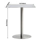 Industrial Style Silver Dining Table Stainless Steel Table for Home Use Clearhalo ' dining_table' 'Dining Tables & Seating' 'Dining Tables' 'furn' 'furn_dining_table' 'Furniture' 'furniture_dining_table' 'Kitchen & Dining Furniture' 'kitchen&dining_furn' 'kitchen' 'kitchen_dining_table' 3945594