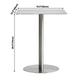 Industrial Style Silver Dining Table Stainless Steel Table for Home Use Clearhalo ' dining_table' 'Dining Tables & Seating' 'Dining Tables' 'furn' 'furn_dining_table' 'Furniture' 'furniture_dining_table' 'Kitchen & Dining Furniture' 'kitchen&dining_furn' 'kitchen' 'kitchen_dining_table' 3945594