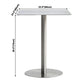 Industrial Style Silver Dining Table Stainless Steel Table for Home Use Clearhalo ' dining_table' 'Dining Tables & Seating' 'Dining Tables' 'furn' 'furn_dining_table' 'Furniture' 'furniture_dining_table' 'Kitchen & Dining Furniture' 'kitchen&dining_furn' 'kitchen' 'kitchen_dining_table' 3945595