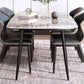 Industrial Sintered Stone Dining Table 4 Legs Carbon Steel Base Rectangle Table for Home Clearhalo ' dining_table' 'Dining Tables & Seating' 'Dining Tables' 'furn' 'furn_dining_table' 'Furniture' 'furniture_dining_table' 'Kitchen & Dining Furniture' 'kitchen&dining_furn' 'kitchen' 'kitchen_dining_table' 3945610