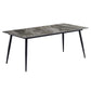 Industrial Sintered Stone Dining Table 4 Legs Carbon Steel Base Rectangle Table for Home Gray Without Chairs Clearhalo ' dining_table' 'Dining Tables & Seating' 'Dining Tables' 'furn' 'furn_dining_table' 'Furniture' 'furniture_dining_table' 'Kitchen & Dining Furniture' 'kitchen&dining_furn' 'kitchen' 'kitchen_dining_table' 3945613