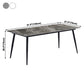 Industrial Sintered Stone Dining Table 4 Legs Carbon Steel Base Rectangle Table for Home Clearhalo ' dining_table' 'Dining Tables & Seating' 'Dining Tables' 'furn' 'furn_dining_table' 'Furniture' 'furniture_dining_table' 'Kitchen & Dining Furniture' 'kitchen&dining_furn' 'kitchen' 'kitchen_dining_table' 3945615