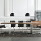 Metal Industrial Rectangle Dining Table Wood Top Table for Kitchen and Dining Room Clearhalo ' dining_table' 'Dining Tables & Seating' 'Dining Tables' 'furn' 'furn_dining_table' 'Furniture' 'furniture_dining_table' 'Kitchen & Dining Furniture' 'kitchen&dining_furn' 'kitchen' 'kitchen_dining_table' 3945619