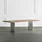 Metal Industrial Rectangle Dining Table Wood Top Table for Kitchen and Dining Room Clearhalo ' dining_table' 'Dining Tables & Seating' 'Dining Tables' 'furn' 'furn_dining_table' 'Furniture' 'furniture_dining_table' 'Kitchen & Dining Furniture' 'kitchen&dining_furn' 'kitchen' 'kitchen_dining_table' 3945626