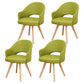 Modern Wooden Dining Chairs Open Back Dining Side Arm Chairs for Kitchen Green 4 Piece Set Clearhalo ' kitchen&dining_furn' 'Dining Chairs' 'Dining Tables & Seating' 'dining_chair' 'furn' 'furn_dining_chair' 'Furniture' 'furniture_dining_chair' 'Kitchen & Dining Furniture' 'kitchen' 3950229