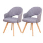 Modern Wooden Dining Chairs Open Back Dining Side Arm Chairs for Kitchen Light Gray 2 Piece Set Clearhalo ' kitchen&dining_furn' 'Dining Chairs' 'Dining Tables & Seating' 'dining_chair' 'furn' 'furn_dining_chair' 'Furniture' 'furniture_dining_chair' 'Kitchen & Dining Furniture' 'kitchen' 3950240