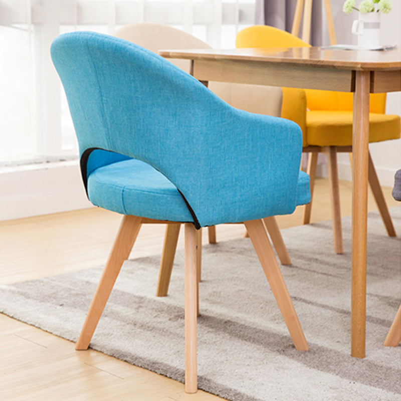 Modern Wooden Dining Chairs Open Back Dining Side Arm Chairs for Kitchen Clearhalo ' kitchen&dining_furn' 'Dining Chairs' 'Dining Tables & Seating' 'dining_chair' 'furn' 'furn_dining_chair' 'Furniture' 'furniture_dining_chair' 'Kitchen & Dining Furniture' 'kitchen' 3950244