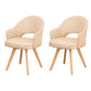 Modern Wooden Dining Chairs Open Back Dining Side Arm Chairs for Kitchen Khaki 2 Piece Set Clearhalo ' kitchen&dining_furn' 'Dining Chairs' 'Dining Tables & Seating' 'dining_chair' 'furn' 'furn_dining_chair' 'Furniture' 'furniture_dining_chair' 'Kitchen & Dining Furniture' 'kitchen' 3950245