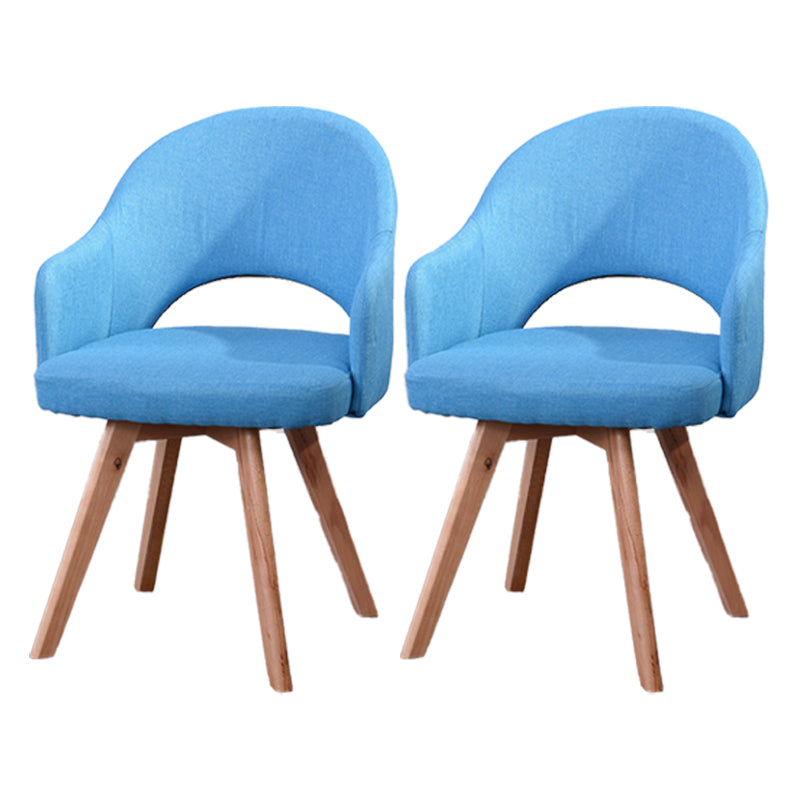 Modern Wooden Dining Chairs Open Back Dining Side Arm Chairs for Kitchen Sky Blue 2 Piece Set Clearhalo ' kitchen&dining_furn' 'Dining Chairs' 'Dining Tables & Seating' 'dining_chair' 'furn' 'furn_dining_chair' 'Furniture' 'furniture_dining_chair' 'Kitchen & Dining Furniture' 'kitchen' 3950254