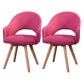 Modern Wooden Dining Chairs Open Back Dining Side Arm Chairs for Kitchen Light Rose Red 2 Piece Set Clearhalo ' kitchen&dining_furn' 'Dining Chairs' 'Dining Tables & Seating' 'dining_chair' 'furn' 'furn_dining_chair' 'Furniture' 'furniture_dining_chair' 'Kitchen & Dining Furniture' 'kitchen' 3950257