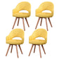 Modern Wooden Dining Chairs Open Back Dining Side Arm Chairs for Kitchen Yellow 4 Piece Set Clearhalo ' kitchen&dining_furn' 'Dining Chairs' 'Dining Tables & Seating' 'dining_chair' 'furn' 'furn_dining_chair' 'Furniture' 'furniture_dining_chair' 'Kitchen & Dining Furniture' 'kitchen' 3950261