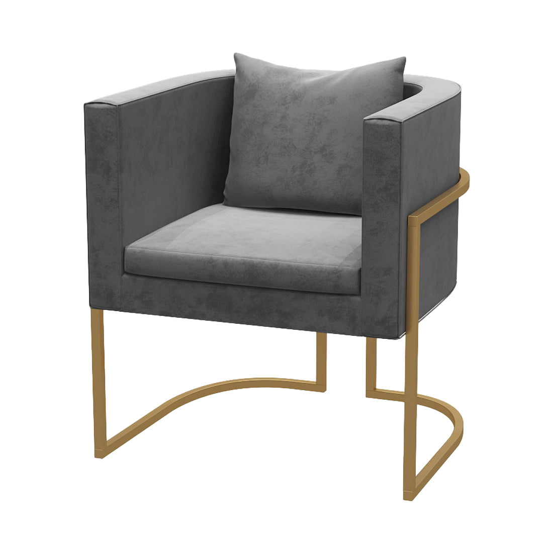 Contemporary Style Upholstered Armless Dining Chairs Solid Back Chairs for Home Grey 1 Piece Clearhalo ' kitchen&dining_furn' 'Dining Chairs' 'Dining Tables & Seating' 'dining_chair' 'furn' 'furn_dining_chair' 'Furniture' 'furniture_dining_chair' 'Kitchen & Dining Furniture' 'kitchen' 3950269