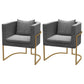 Contemporary Style Upholstered Armless Dining Chairs Solid Back Chairs for Home Grey 2 Piece Set Clearhalo ' kitchen&dining_furn' 'Dining Chairs' 'Dining Tables & Seating' 'dining_chair' 'furn' 'furn_dining_chair' 'Furniture' 'furniture_dining_chair' 'Kitchen & Dining Furniture' 'kitchen' 3950270