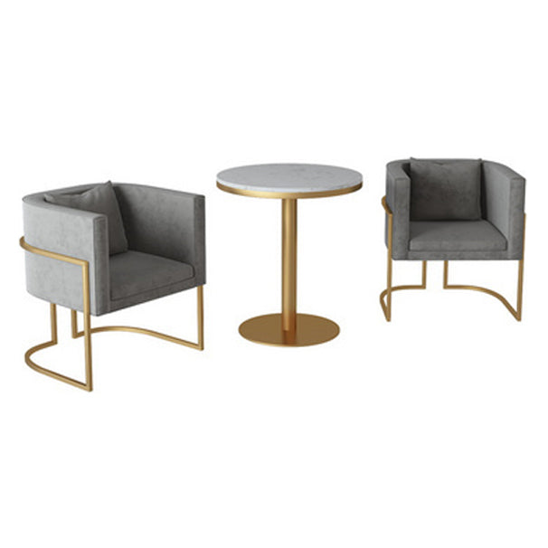 Contemporary Style Upholstered Armless Dining Chairs Solid Back Chairs for Home Clearhalo ' kitchen&dining_furn' 'Dining Chairs' 'Dining Tables & Seating' 'dining_chair' 'furn' 'furn_dining_chair' 'Furniture' 'furniture_dining_chair' 'Kitchen & Dining Furniture' 'kitchen' 3950276