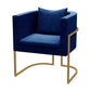 Contemporary Style Upholstered Armless Dining Chairs Solid Back Chairs for Home Dark Blue 1 Piece Clearhalo ' kitchen&dining_furn' 'Dining Chairs' 'Dining Tables & Seating' 'dining_chair' 'furn' 'furn_dining_chair' 'Furniture' 'furniture_dining_chair' 'Kitchen & Dining Furniture' 'kitchen' 3950280