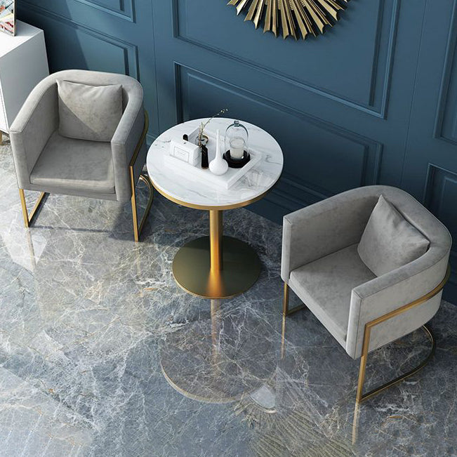 Contemporary Style Upholstered Armless Dining Chairs Solid Back Chairs for Home Clearhalo ' kitchen&dining_furn' 'Dining Chairs' 'Dining Tables & Seating' 'dining_chair' 'furn' 'furn_dining_chair' 'Furniture' 'furniture_dining_chair' 'Kitchen & Dining Furniture' 'kitchen' 3950283