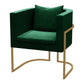 Contemporary Style Upholstered Armless Dining Chairs Solid Back Chairs for Home Blackish Green 1 Piece Clearhalo ' kitchen&dining_furn' 'Dining Chairs' 'Dining Tables & Seating' 'dining_chair' 'furn' 'furn_dining_chair' 'Furniture' 'furniture_dining_chair' 'Kitchen & Dining Furniture' 'kitchen' 3950286