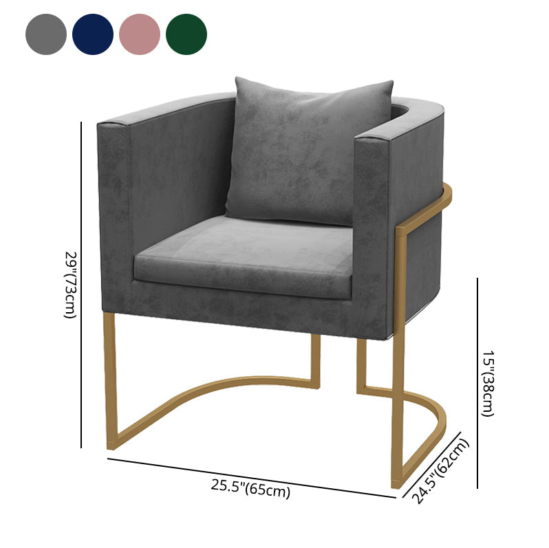 Contemporary Style Upholstered Armless Dining Chairs Solid Back Chairs for Home Clearhalo ' kitchen&dining_furn' 'Dining Chairs' 'Dining Tables & Seating' 'dining_chair' 'furn' 'furn_dining_chair' 'Furniture' 'furniture_dining_chair' 'Kitchen & Dining Furniture' 'kitchen' 3950289