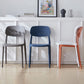 Scandinavian Plastic Armless Dining Chairs Stackable Open Back Side Chair Clearhalo ' kitchen&dining_furn' 'Dining Chairs' 'Dining Tables & Seating' 'dining_chair' 'furn' 'furn_dining_chair' 'Furniture' 'furniture_dining_chair' 'Kitchen & Dining Furniture' 'kitchen' 3950290