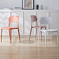 Scandinavian Plastic Armless Dining Chairs Stackable Open Back Side Chair Clearhalo ' kitchen&dining_furn' 'Dining Chairs' 'Dining Tables & Seating' 'dining_chair' 'furn' 'furn_dining_chair' 'Furniture' 'furniture_dining_chair' 'Kitchen & Dining Furniture' 'kitchen' 3950294
