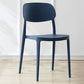 Scandinavian Plastic Armless Dining Chairs Stackable Open Back Side Chair Blue 1 Piece Clearhalo ' kitchen&dining_furn' 'Dining Chairs' 'Dining Tables & Seating' 'dining_chair' 'furn' 'furn_dining_chair' 'Furniture' 'furniture_dining_chair' 'Kitchen & Dining Furniture' 'kitchen' 3950314
