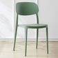 Scandinavian Plastic Armless Dining Chairs Stackable Open Back Side Chair Pea Green 1 Piece Clearhalo ' kitchen&dining_furn' 'Dining Chairs' 'Dining Tables & Seating' 'dining_chair' 'furn' 'furn_dining_chair' 'Furniture' 'furniture_dining_chair' 'Kitchen & Dining Furniture' 'kitchen' 3950320