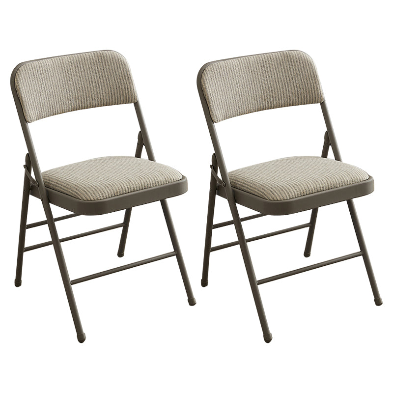 Industrial Style Folding Upholstered Side Chairs Open Back Dining Side Chairs Beige 2 Piece Set Clearhalo ' kitchen&dining_furn' 'Dining Chairs' 'Dining Tables & Seating' 'dining_chair' 'furn' 'furn_dining_chair' 'Furniture' 'furniture_dining_chair' 'Kitchen & Dining Furniture' 'kitchen' 3950340