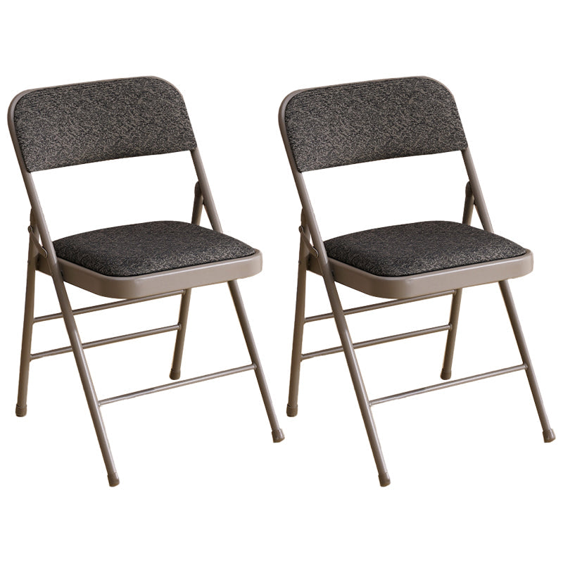 Industrial Style Folding Upholstered Side Chairs Open Back Dining Side Chairs Cream Gray 2 Piece Set Clearhalo ' kitchen&dining_furn' 'Dining Chairs' 'Dining Tables & Seating' 'dining_chair' 'furn' 'furn_dining_chair' 'Furniture' 'furniture_dining_chair' 'Kitchen & Dining Furniture' 'kitchen' 3950343