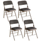 Industrial Style Folding Upholstered Side Chairs Open Back Dining Side Chairs Cream Gray 4 Piece Set Clearhalo ' kitchen&dining_furn' 'Dining Chairs' 'Dining Tables & Seating' 'dining_chair' 'furn' 'furn_dining_chair' 'Furniture' 'furniture_dining_chair' 'Kitchen & Dining Furniture' 'kitchen' 3950344