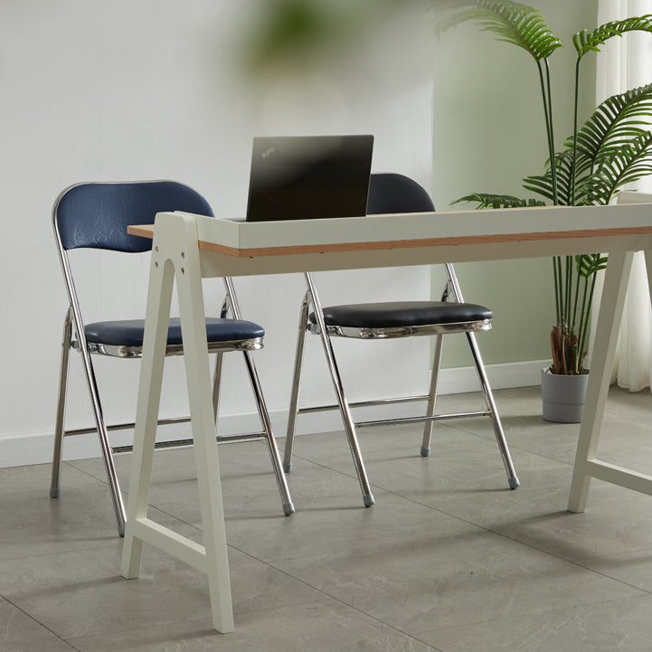 Industrial Style PU Leather Dining Chairs Open Back Dining Side Chairs for Home Clearhalo ' kitchen&dining_furn' 'Dining Chairs' 'Dining Tables & Seating' 'dining_chair' 'furn' 'furn_dining_chair' 'Furniture' 'furniture_dining_chair' 'Kitchen & Dining Furniture' 'kitchen' 3950372