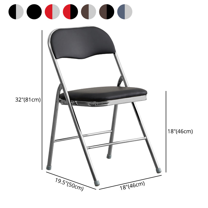 Industrial Style PU Leather Dining Chairs Open Back Dining Side Chairs for Home Clearhalo ' kitchen&dining_furn' 'Dining Chairs' 'Dining Tables & Seating' 'dining_chair' 'furn' 'furn_dining_chair' 'Furniture' 'furniture_dining_chair' 'Kitchen & Dining Furniture' 'kitchen' 3950381