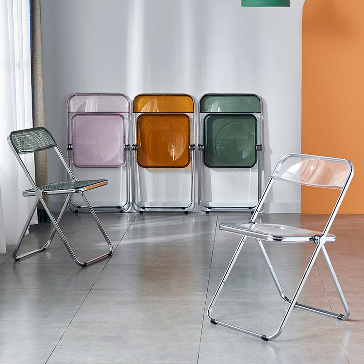 Contemporary Style Folding Armless Side Chair Open Back Single Dining Side Chair Clearhalo ' kitchen&dining_furn' 'Dining Chairs' 'Dining Tables & Seating' 'dining_chair' 'furn' 'furn_dining_chair' 'Furniture' 'furniture_dining_chair' 'Kitchen & Dining Furniture' 'kitchen' 3950382