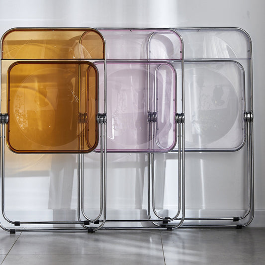 Contemporary Style Folding Armless Side Chair Open Back Single Dining Side Chair Clearhalo ' kitchen&dining_furn' 'Dining Chairs' 'Dining Tables & Seating' 'dining_chair' 'furn' 'furn_dining_chair' 'Furniture' 'furniture_dining_chair' 'Kitchen & Dining Furniture' 'kitchen' 3950385