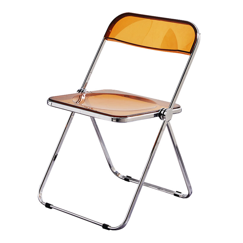 Contemporary Style Folding Armless Side Chair Open Back Single Dining Side Chair Tan Clearhalo ' kitchen&dining_furn' 'Dining Chairs' 'Dining Tables & Seating' 'dining_chair' 'furn' 'furn_dining_chair' 'Furniture' 'furniture_dining_chair' 'Kitchen & Dining Furniture' 'kitchen' 3950396