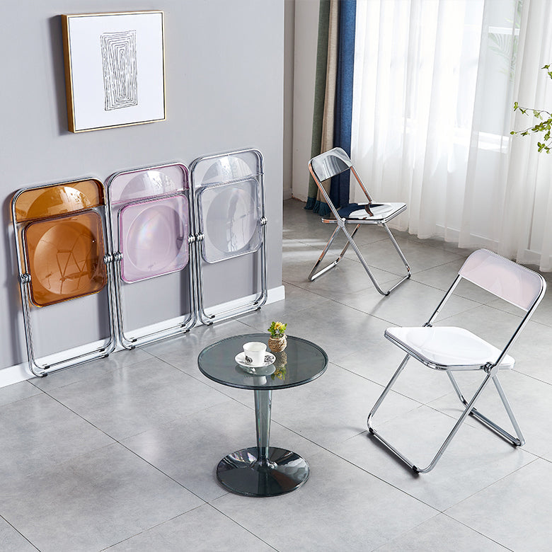 Contemporary Style Folding Armless Side Chair Open Back Single Dining Side Chair Clearhalo ' kitchen&dining_furn' 'Dining Chairs' 'Dining Tables & Seating' 'dining_chair' 'furn' 'furn_dining_chair' 'Furniture' 'furniture_dining_chair' 'Kitchen & Dining Furniture' 'kitchen' 3950403