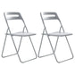 Modern Style Plastic Dining Armless Chairs Open Back Dining Side Chairs for Home Use Grey 2 Piece Set Clearhalo ' kitchen&dining_furn' 'Dining Chairs' 'Dining Tables & Seating' 'dining_chair' 'furn' 'furn_dining_chair' 'Furniture' 'furniture_dining_chair' 'Kitchen & Dining Furniture' 'kitchen' 3950414