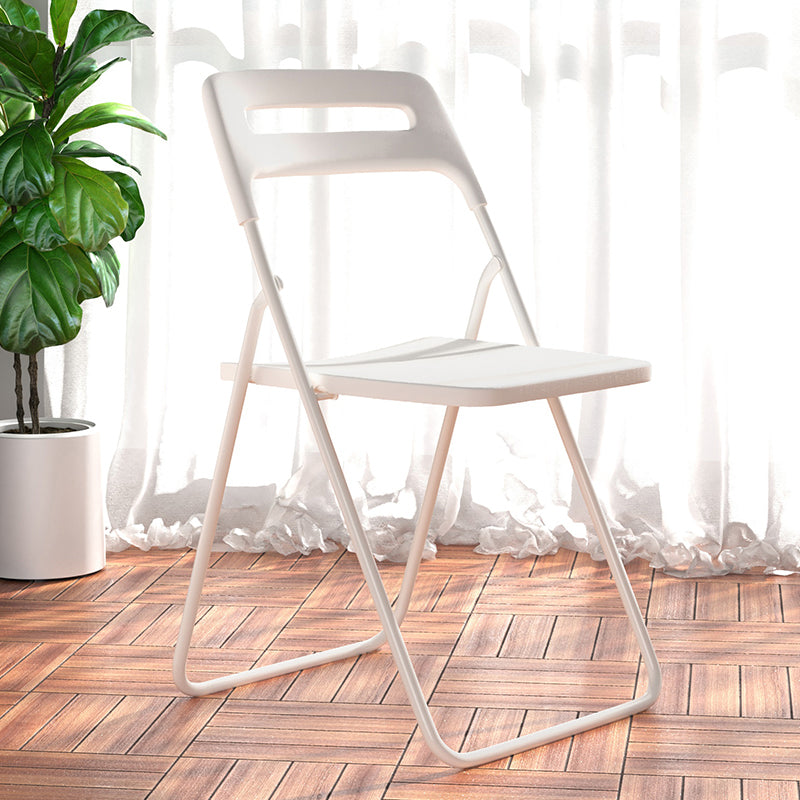 Modern Style Plastic Dining Armless Chairs Open Back Dining Side Chairs for Home Use White 1 Piece Clearhalo ' kitchen&dining_furn' 'Dining Chairs' 'Dining Tables & Seating' 'dining_chair' 'furn' 'furn_dining_chair' 'Furniture' 'furniture_dining_chair' 'Kitchen & Dining Furniture' 'kitchen' 3950418