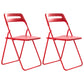Modern Style Plastic Dining Armless Chairs Open Back Dining Side Chairs for Home Use Red 2 Piece Set Clearhalo ' kitchen&dining_furn' 'Dining Chairs' 'Dining Tables & Seating' 'dining_chair' 'furn' 'furn_dining_chair' 'Furniture' 'furniture_dining_chair' 'Kitchen & Dining Furniture' 'kitchen' 3950427