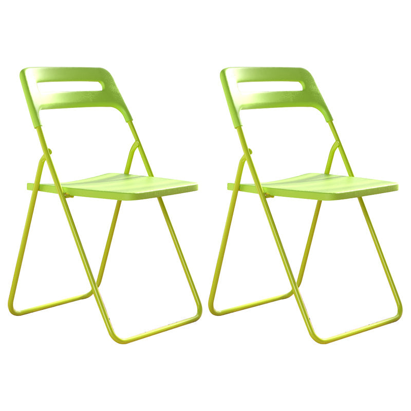 Modern Style Plastic Dining Armless Chairs Open Back Dining Side Chairs for Home Use Green 2 Piece Set Clearhalo ' kitchen&dining_furn' 'Dining Chairs' 'Dining Tables & Seating' 'dining_chair' 'furn' 'furn_dining_chair' 'Furniture' 'furniture_dining_chair' 'Kitchen & Dining Furniture' 'kitchen' 3950433