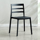 Minimalist Style Ladder Back Dining Chairs Plastic Dining Armless Chairs for Home Black 1 Piece Clearhalo ' kitchen&dining_furn' 'Dining Chairs' 'Dining Tables & Seating' 'dining_chair' 'furn' 'furn_dining_chair' 'Furniture' 'furniture_dining_chair' 'Kitchen & Dining Furniture' 'kitchen' 3950440
