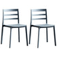 Minimalist Style Ladder Back Dining Chairs Plastic Dining Armless Chairs for Home Grey 2 Piece Set Clearhalo ' kitchen&dining_furn' 'Dining Chairs' 'Dining Tables & Seating' 'dining_chair' 'furn' 'furn_dining_chair' 'Furniture' 'furniture_dining_chair' 'Kitchen & Dining Furniture' 'kitchen' 3950447