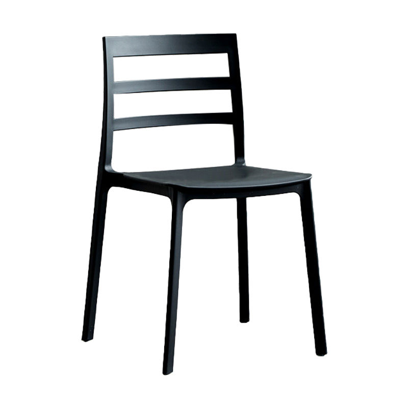 Minimalist Style Ladder Back Dining Chairs Plastic Dining Armless Chairs for Home Clearhalo ' kitchen&dining_furn' 'Dining Chairs' 'Dining Tables & Seating' 'dining_chair' 'furn' 'furn_dining_chair' 'Furniture' 'furniture_dining_chair' 'Kitchen & Dining Furniture' 'kitchen' 3950448