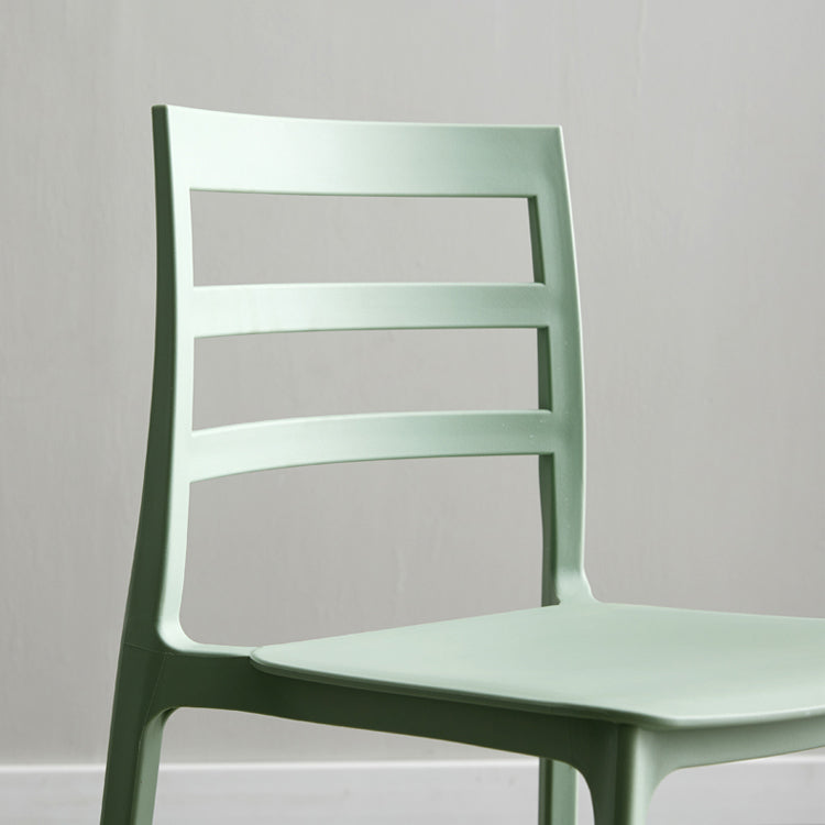 Minimalist Style Ladder Back Dining Chairs Plastic Dining Armless Chairs for Home Clearhalo ' kitchen&dining_furn' 'Dining Chairs' 'Dining Tables & Seating' 'dining_chair' 'furn' 'furn_dining_chair' 'Furniture' 'furniture_dining_chair' 'Kitchen & Dining Furniture' 'kitchen' 3950450