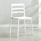 Minimalist Style Ladder Back Dining Chairs Plastic Dining Armless Chairs for Home White 1 Piece Clearhalo ' kitchen&dining_furn' 'Dining Chairs' 'Dining Tables & Seating' 'dining_chair' 'furn' 'furn_dining_chair' 'Furniture' 'furniture_dining_chair' 'Kitchen & Dining Furniture' 'kitchen' 3950452