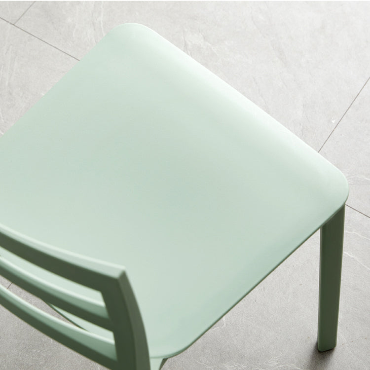 Minimalist Style Ladder Back Dining Chairs Plastic Dining Armless Chairs for Home Clearhalo ' kitchen&dining_furn' 'Dining Chairs' 'Dining Tables & Seating' 'dining_chair' 'furn' 'furn_dining_chair' 'Furniture' 'furniture_dining_chair' 'Kitchen & Dining Furniture' 'kitchen' 3950453