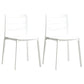 Minimalist Style Ladder Back Dining Chairs Plastic Dining Armless Chairs for Home White 2 Piece Set Clearhalo ' kitchen&dining_furn' 'Dining Chairs' 'Dining Tables & Seating' 'dining_chair' 'furn' 'furn_dining_chair' 'Furniture' 'furniture_dining_chair' 'Kitchen & Dining Furniture' 'kitchen' 3950454