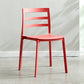 Minimalist Style Ladder Back Dining Chairs Plastic Dining Armless Chairs for Home Red 1 Piece Clearhalo ' kitchen&dining_furn' 'Dining Chairs' 'Dining Tables & Seating' 'dining_chair' 'furn' 'furn_dining_chair' 'Furniture' 'furniture_dining_chair' 'Kitchen & Dining Furniture' 'kitchen' 3950458